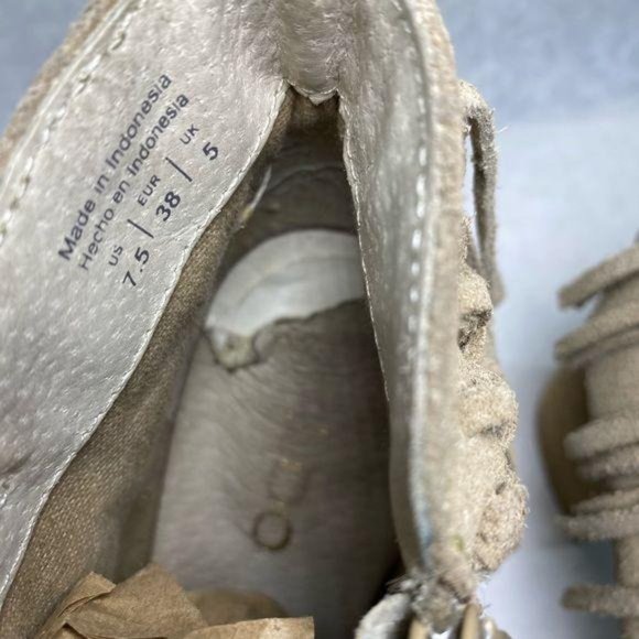 Aldo Suede Stacked Heel Fringe Ankle Bootie 7 - Picture 9 of 14